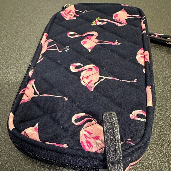 Flamingo Print Quilted Wristlet - Picture 6 of 6